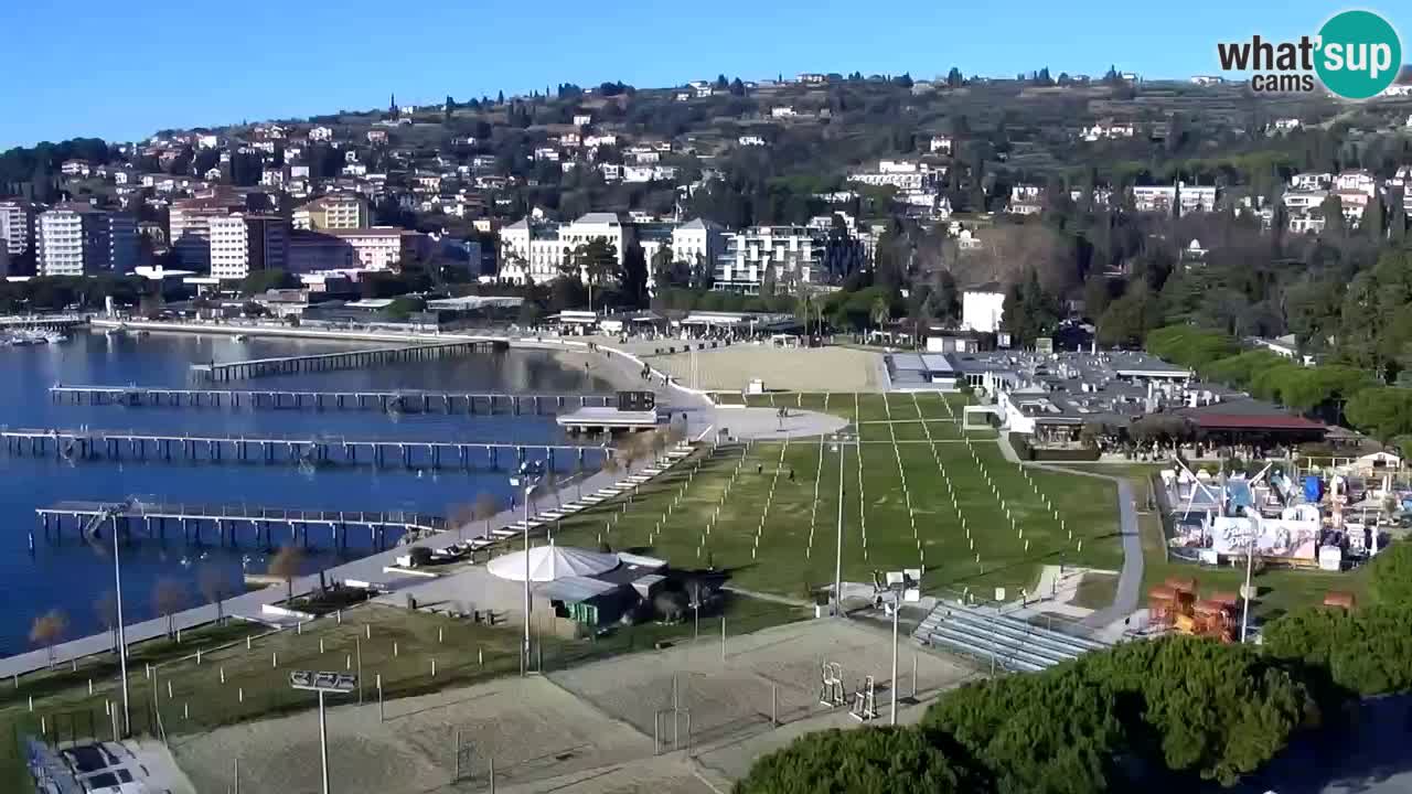 Webcam Portorož Panoramic view from Casino Portoroz