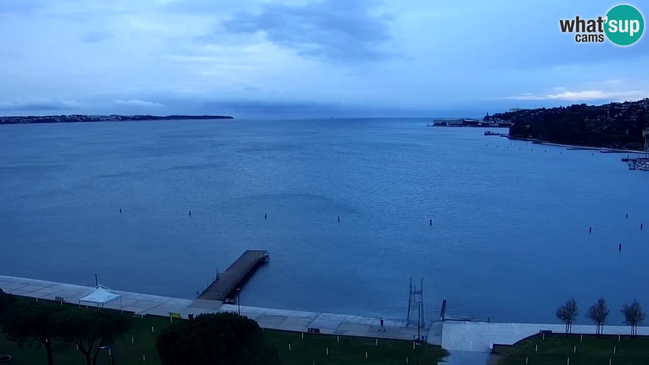 Webcam Portorož Panoramic view from Casino Portoroz