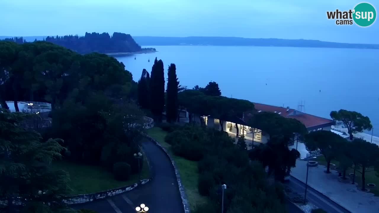 Webcam spiaggia Portorose – Vista dal ristorante Bungalow