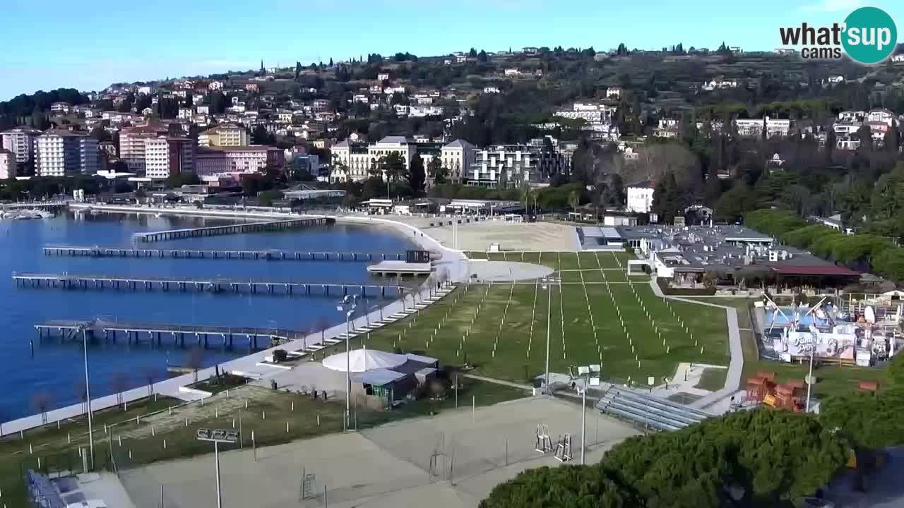 Webcam Portorož Panoramic view from Casino Portoroz