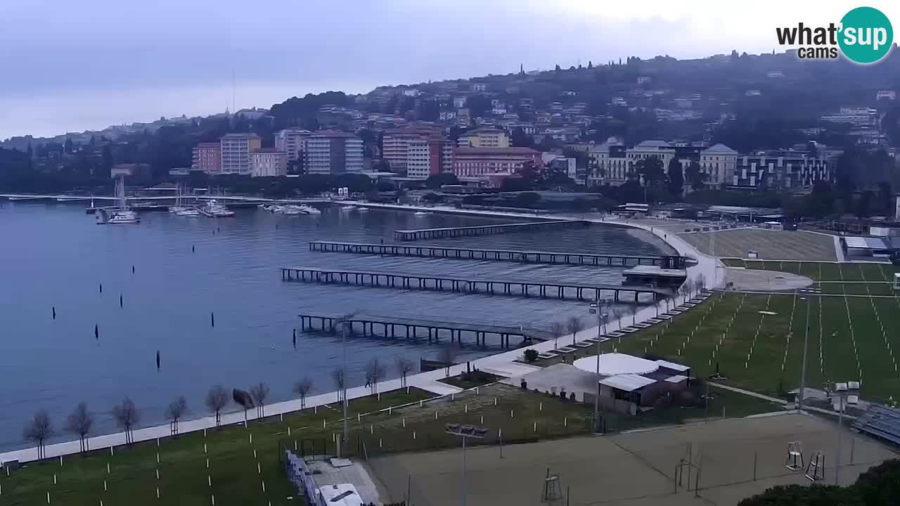 Spletna kamera Portorož plaža – Pogled z restavracije Bungalow