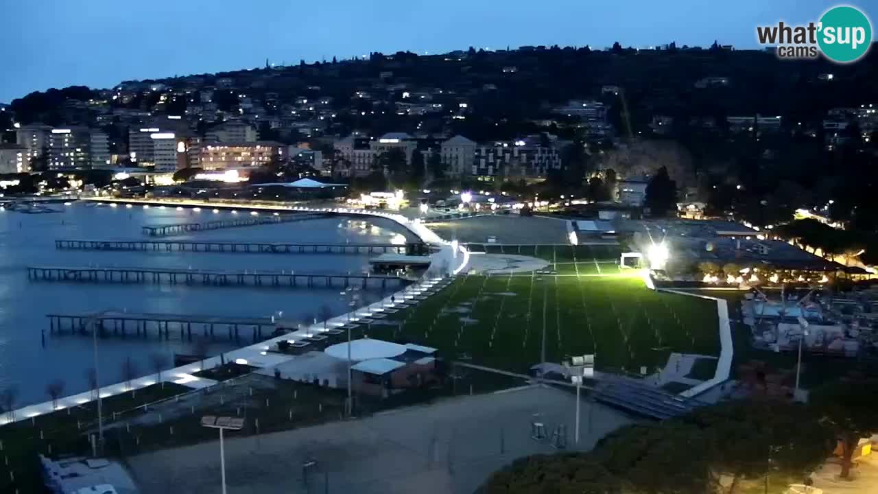 Webcam spiaggia Portorose – Vista dal ristorante Bungalow