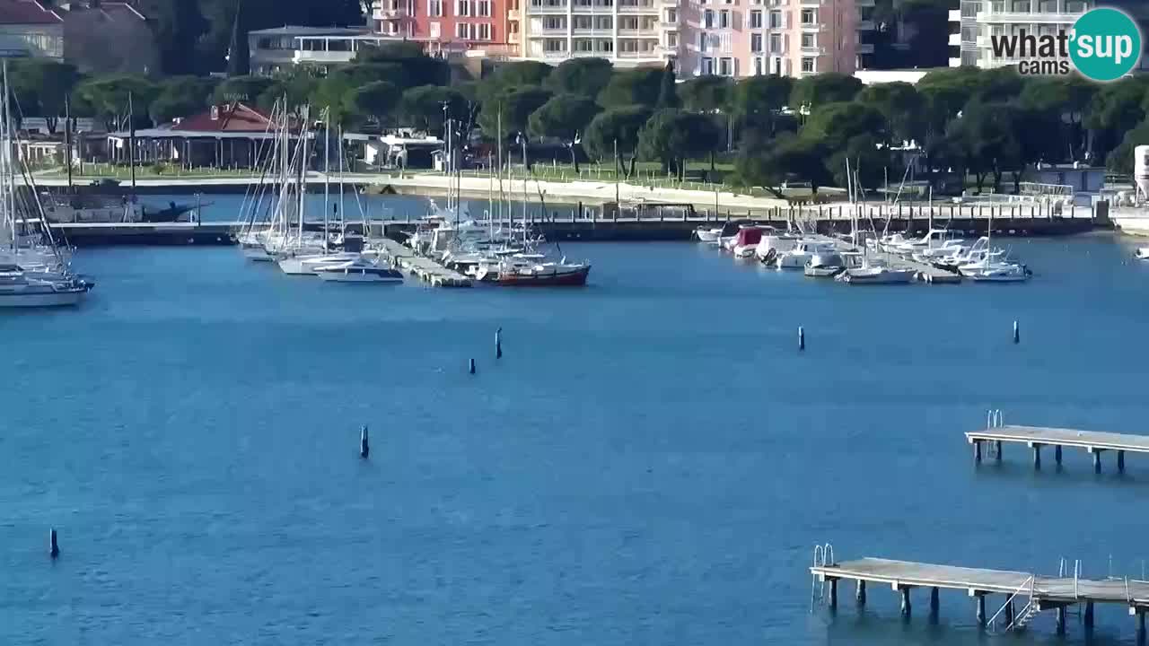 Webcam Portorož Panoramic view from Casino Portoroz