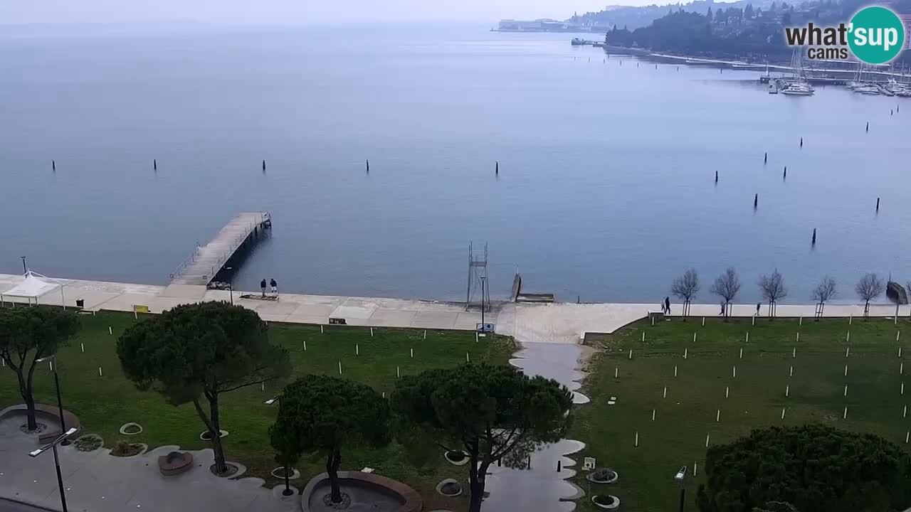 Web kamera Portorož plaža