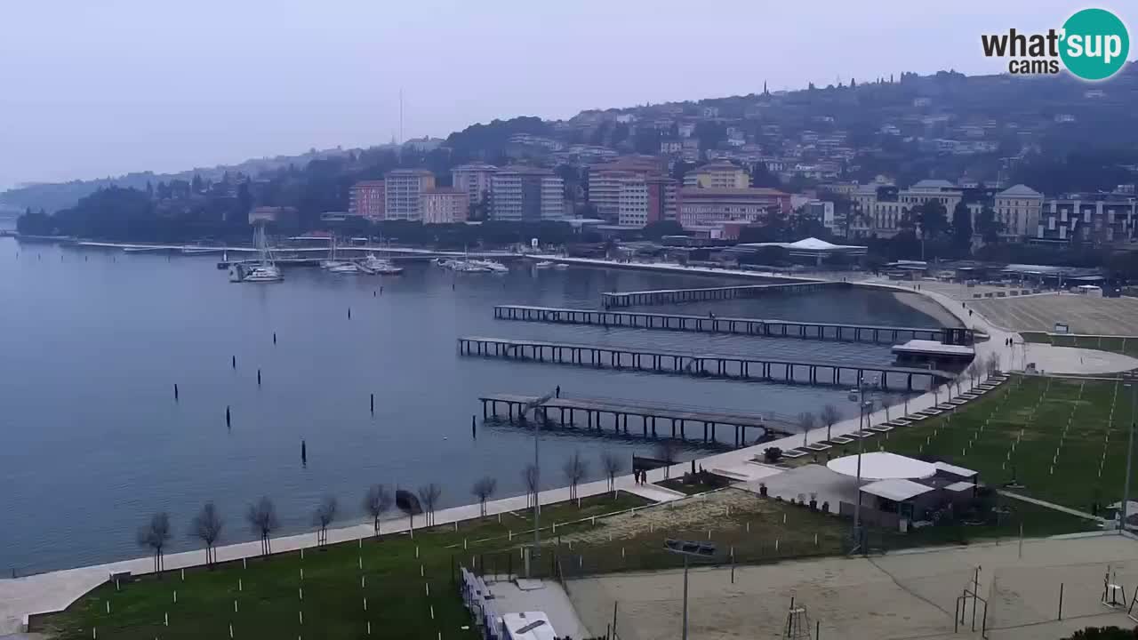 Webcam spiaggia Portorose – Vista dal ristorante Bungalow