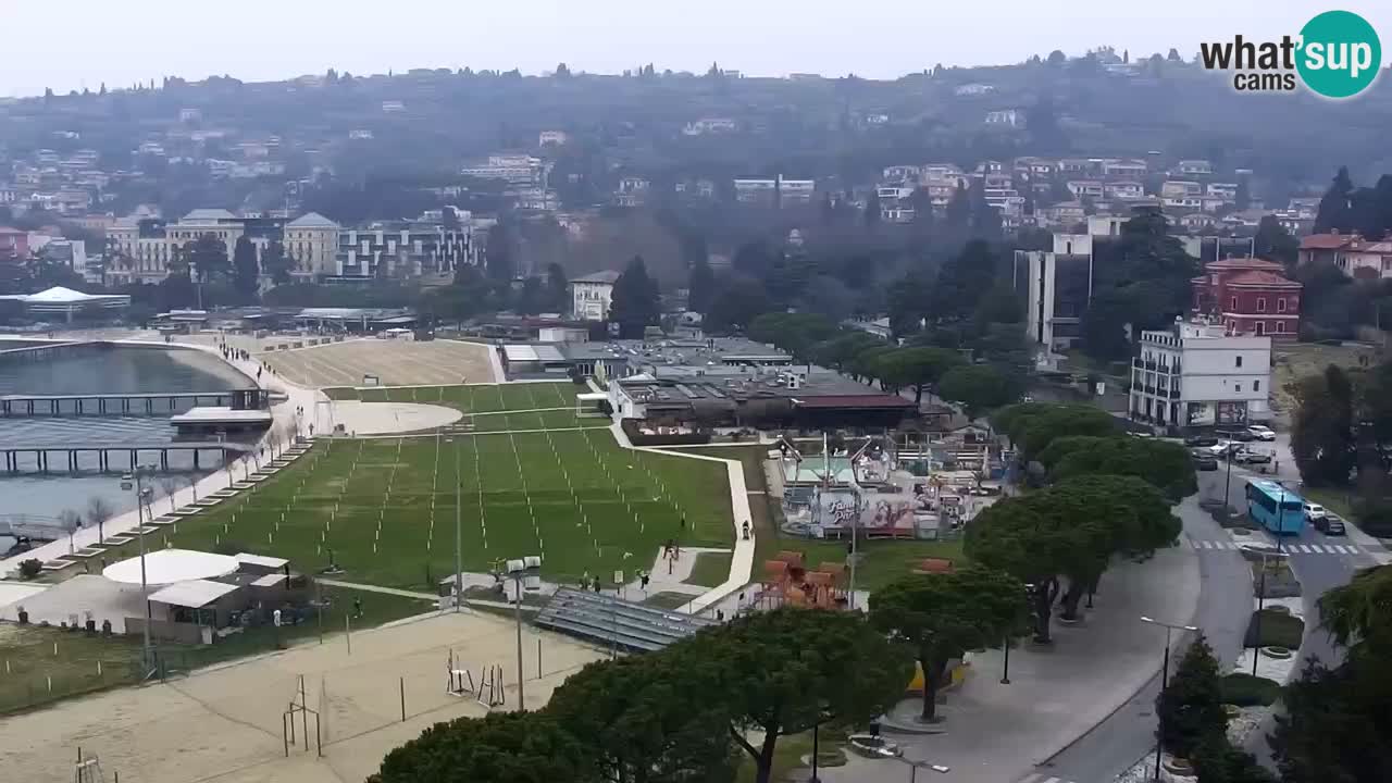 Webcam spiaggia Portorose – Vista dal ristorante Bungalow