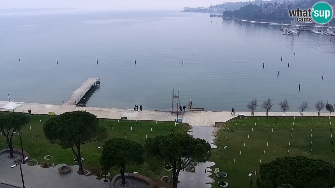 Webcam spiaggia Portorose – Vista dal ristorante Bungalow