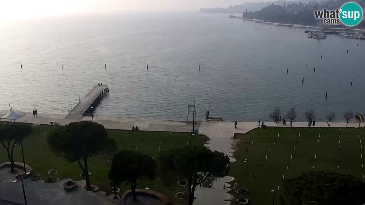 Webcam spiaggia Portorose – Vista dal ristorante Bungalow