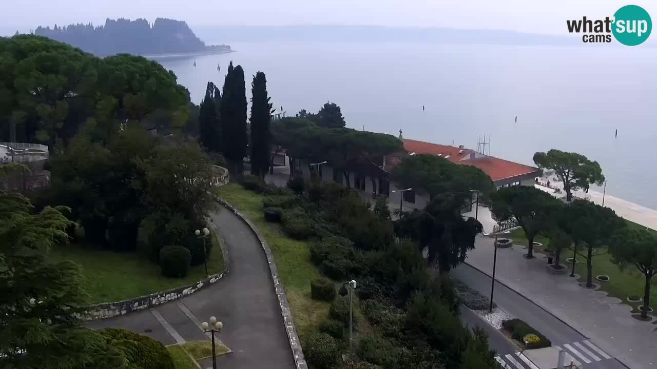 Webcam spiaggia Portorose – Vista dal ristorante Bungalow