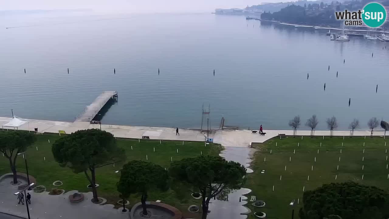 Webcam spiaggia Portorose – Vista dal ristorante Bungalow