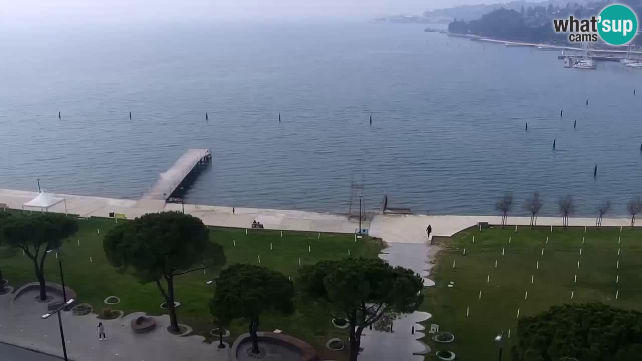 Webcam Portorož Panoramic view from Casino Portoroz