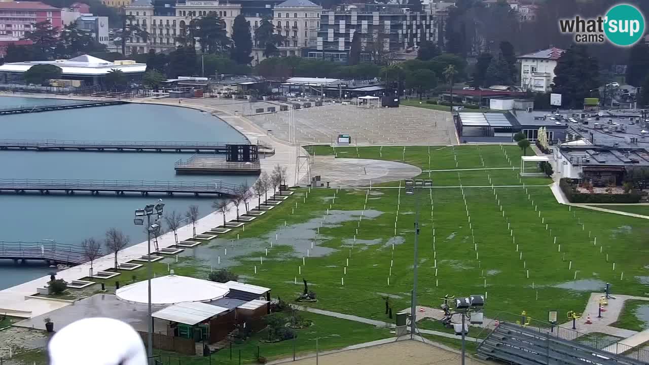 Webcam spiaggia Portorose – Vista dal ristorante Bungalow