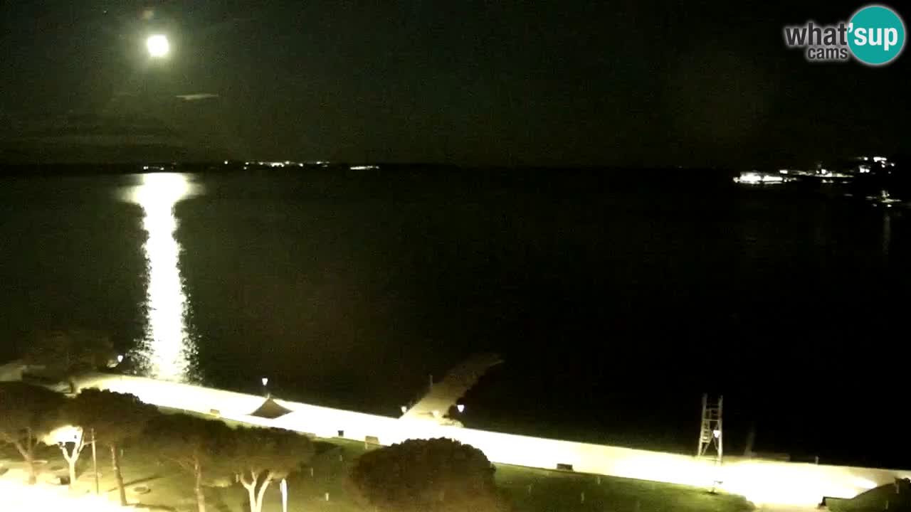 Spletna kamera Portorož plaža – Pogled z restavracije Bungalow