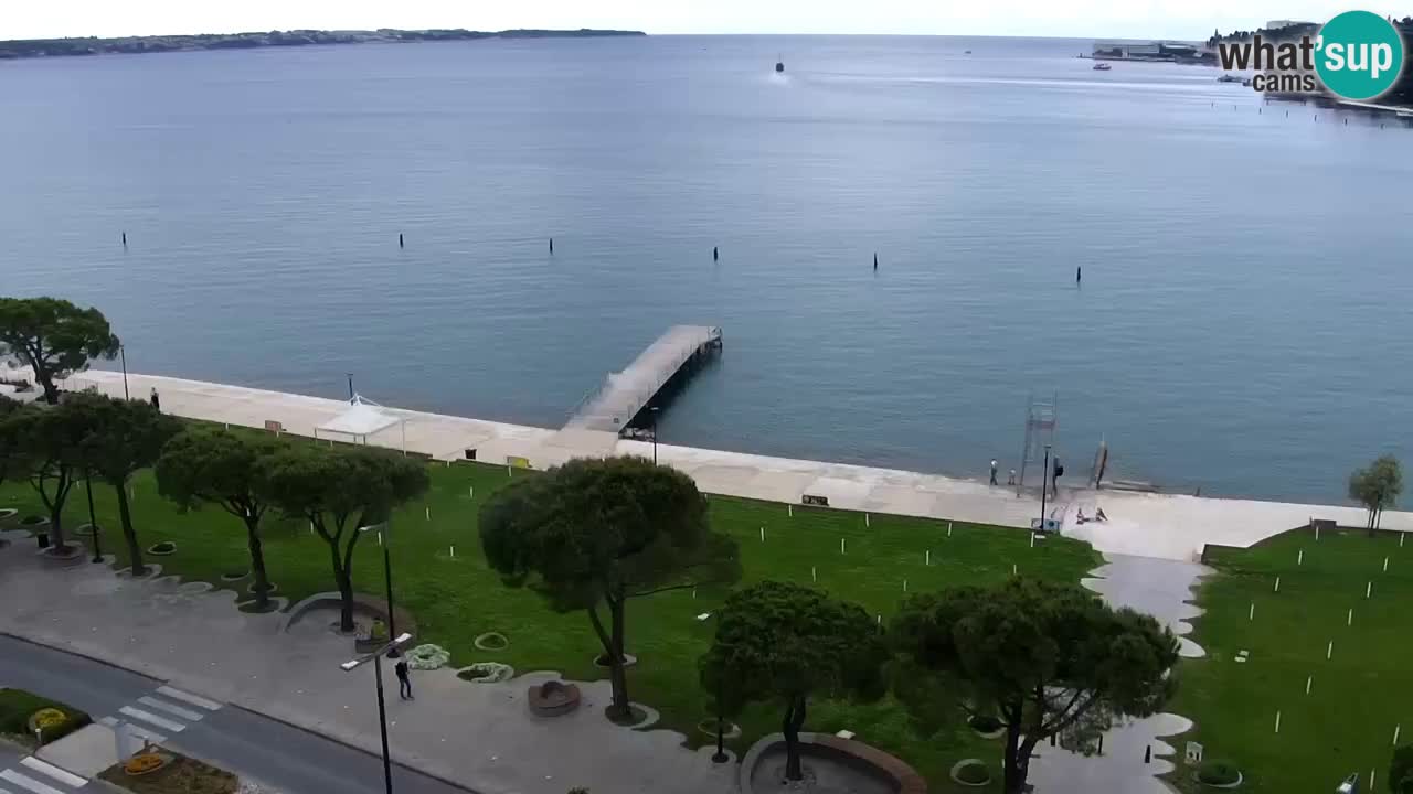 Webcam spiaggia Portorose – Vista dal ristorante Bungalow