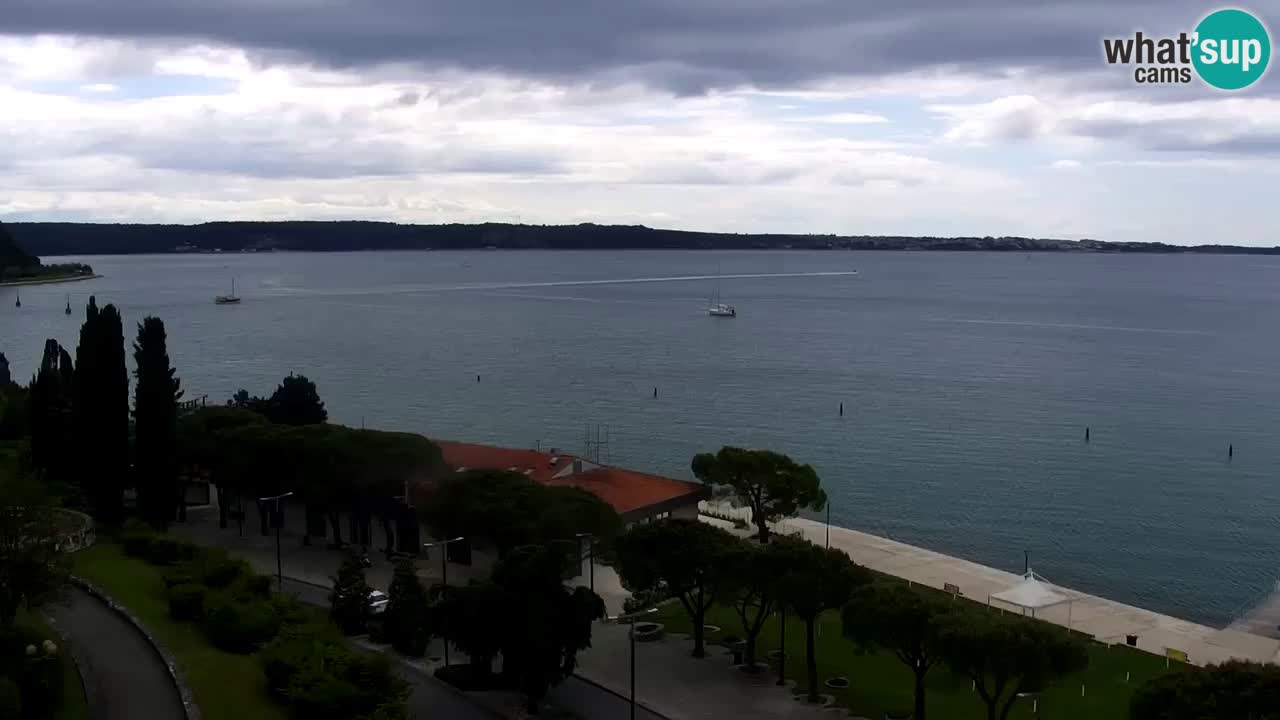 Webcam spiaggia Portorose – Vista dal ristorante Bungalow