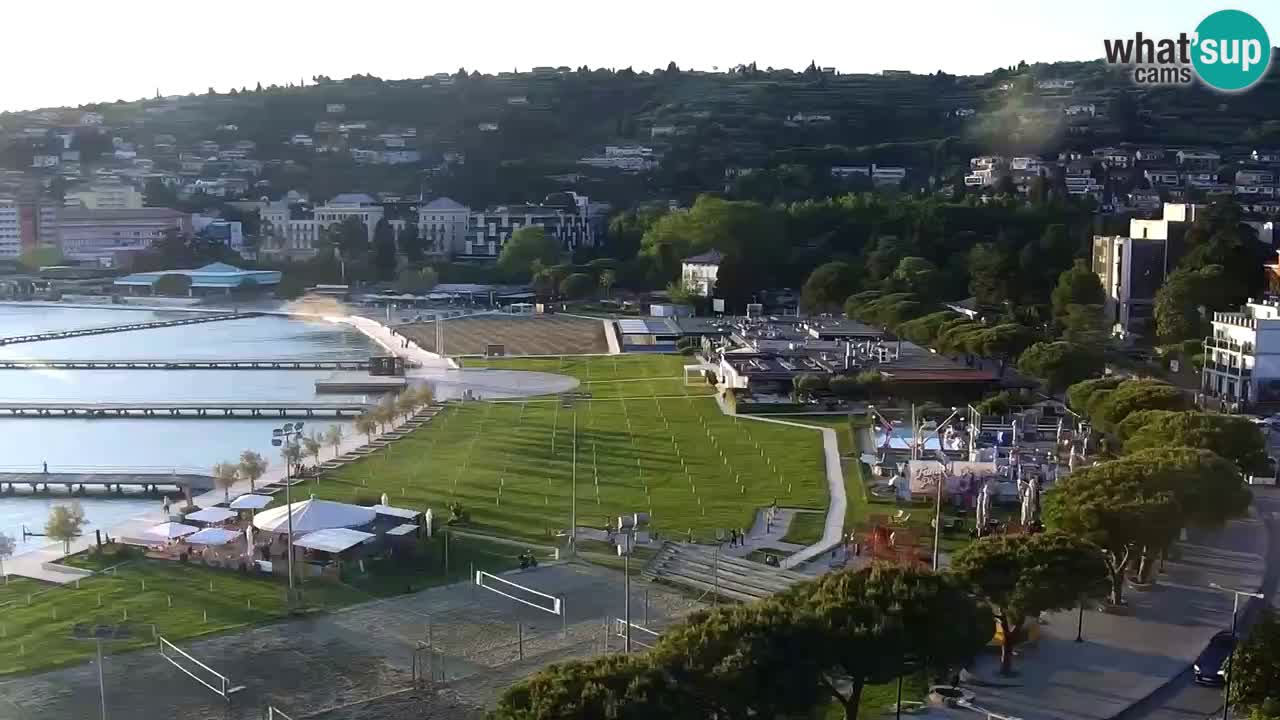Webcam spiaggia Portorose – Vista dal ristorante Bungalow