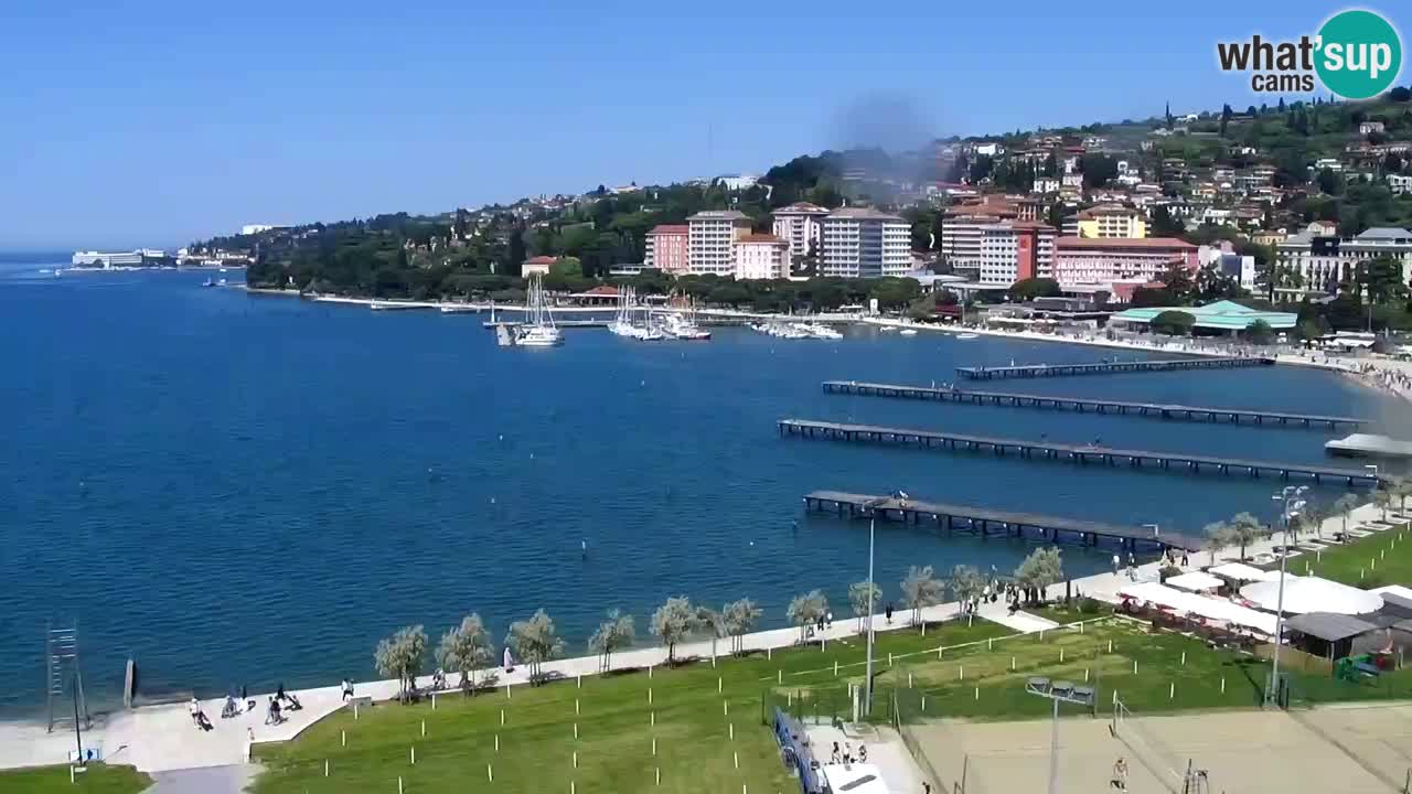 Webcam Live Portorož Strand – Bungalow