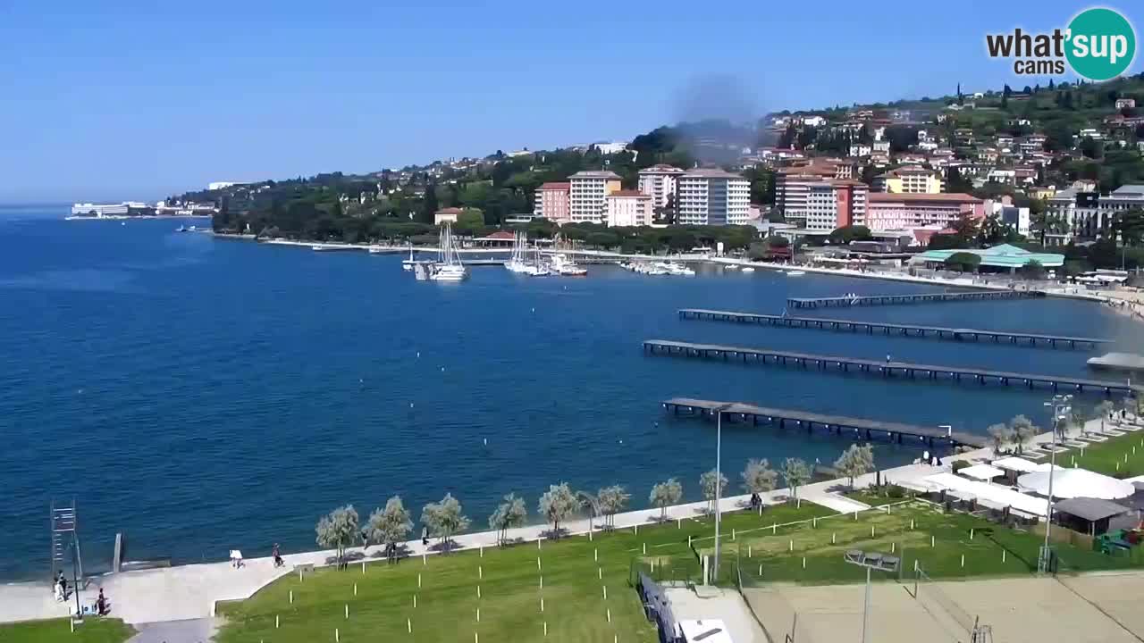 Webcam Portorož Panoramic view from Casino Portoroz
