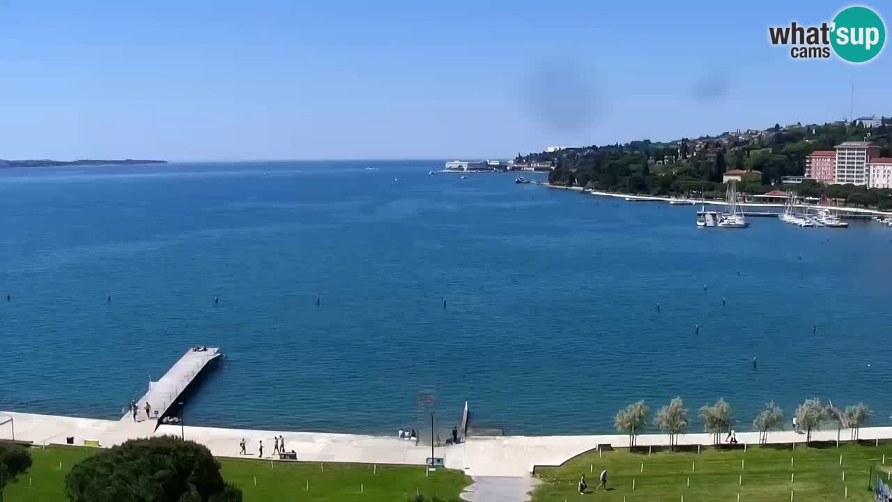 Spletna kamera Portorož plaža – Pogled z restavracije Bungalow