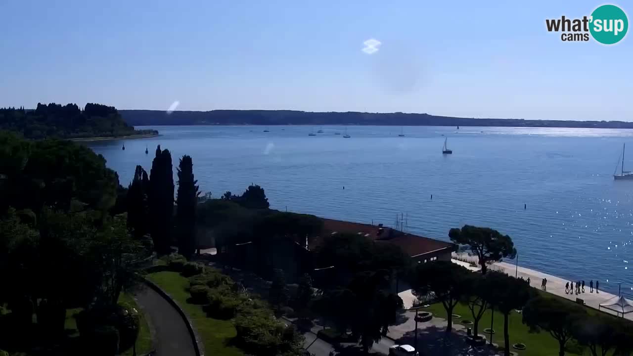 Webcam Portorož Panoramic view from Casino Portoroz