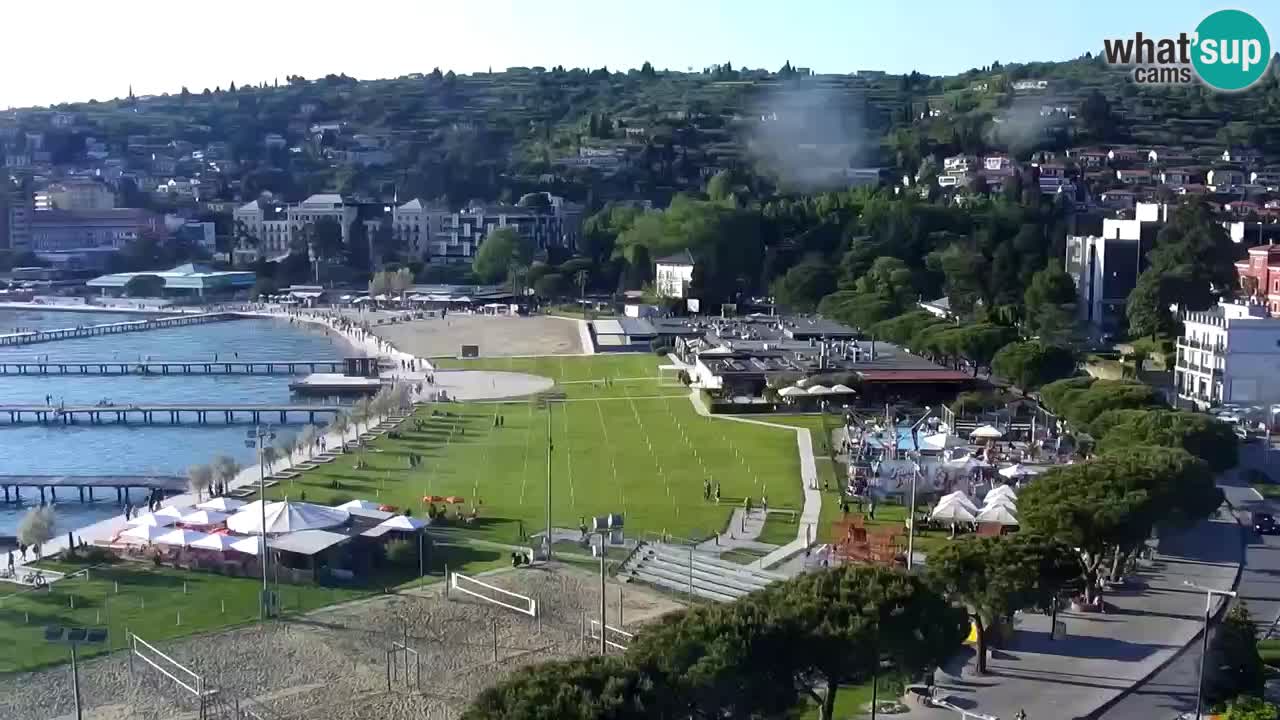Webcam Portorož Panoramic view from Casino Portoroz