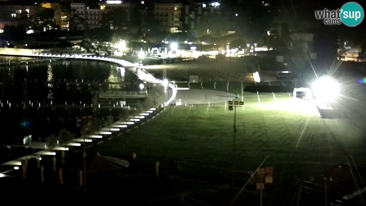 Webcam spiaggia Portorose – Vista dal ristorante Bungalow