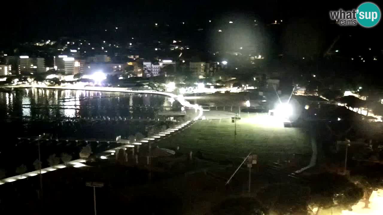 Webcam spiaggia Portorose – Vista dal ristorante Bungalow