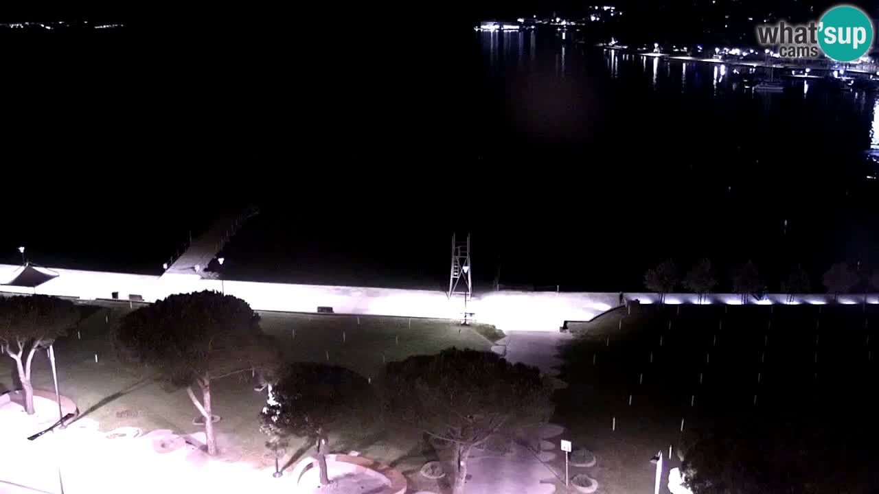 Spletna kamera Portorož plaža – Pogled z restavracije Bungalow