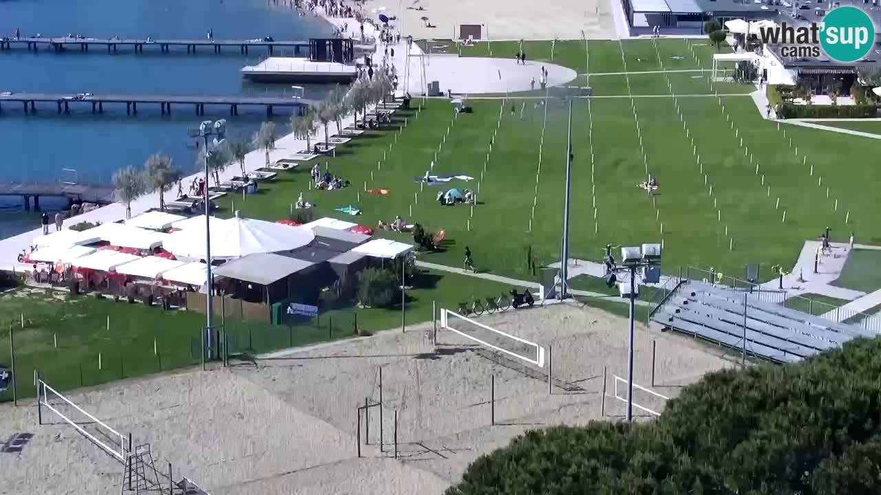 Spletna kamera Portorož plaža – Pogled z restavracije Bungalow