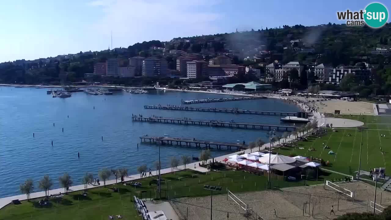 Webcam spiaggia Portorose – Vista dal ristorante Bungalow