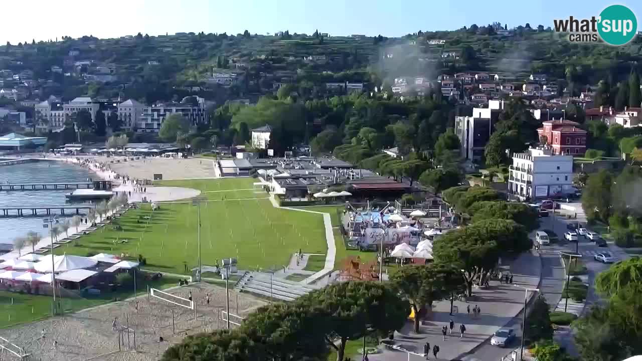 Webcam Portorož Panoramic view from Casino Portoroz