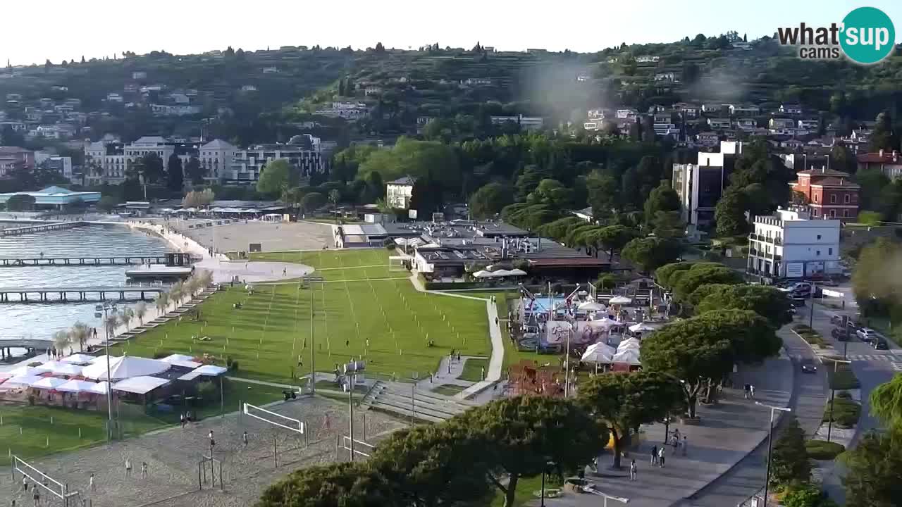 Webcam Portorož Panoramic view from Casino Portoroz
