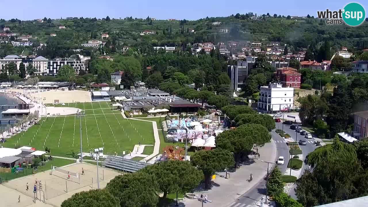 Webcam Live Portorož Strand – Bungalow