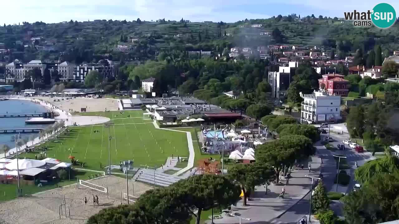 Webcam Live Portorož Strand – Bungalow