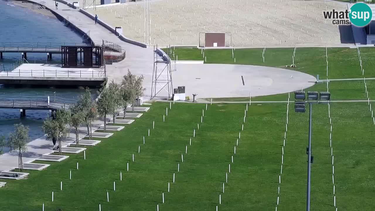 Webcam spiaggia Portorose – Vista dal ristorante Bungalow