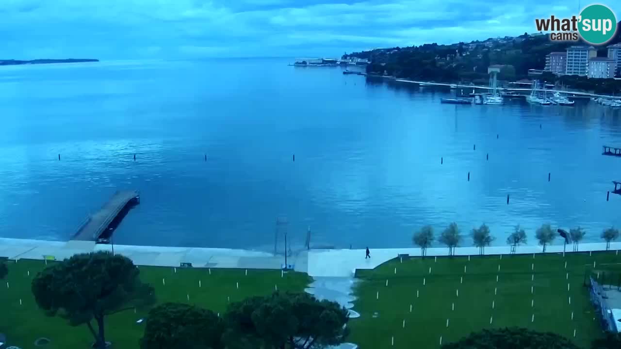 Webcam Portorož Panoramic view from Casino Portoroz