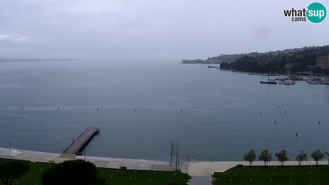 Spletna kamera Portorož plaža – Pogled z restavracije Bungalow