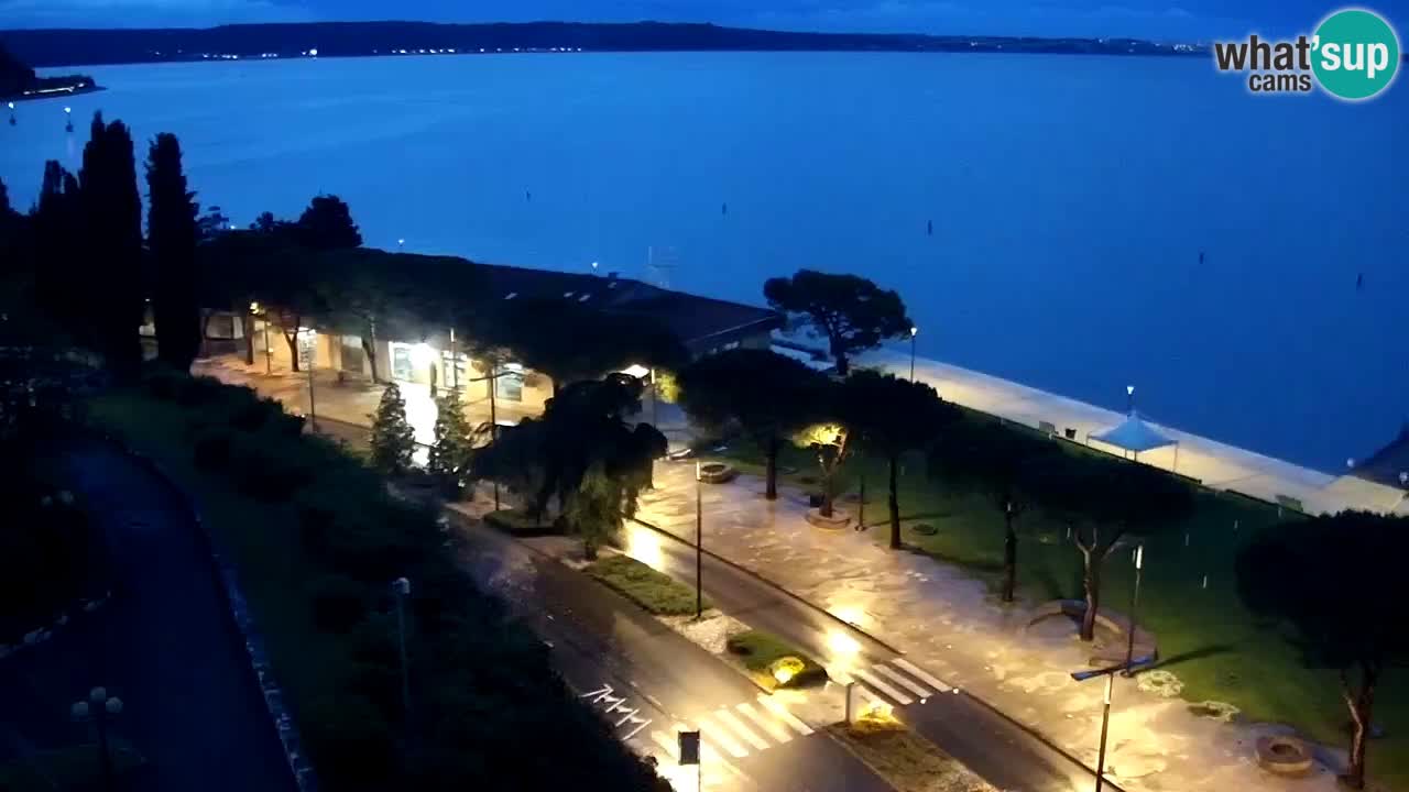 Spletna kamera Portorož plaža – Pogled z restavracije Bungalow