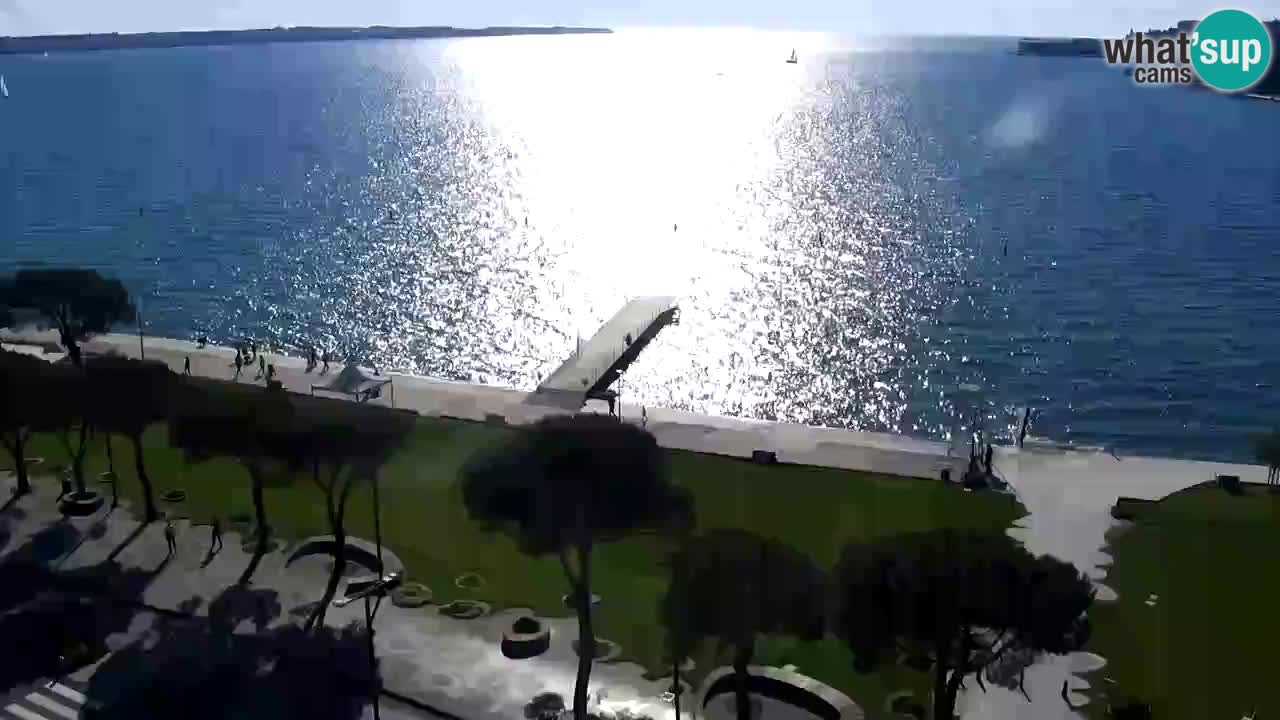 Spletna kamera Portorož plaža – Pogled z restavracije Bungalow