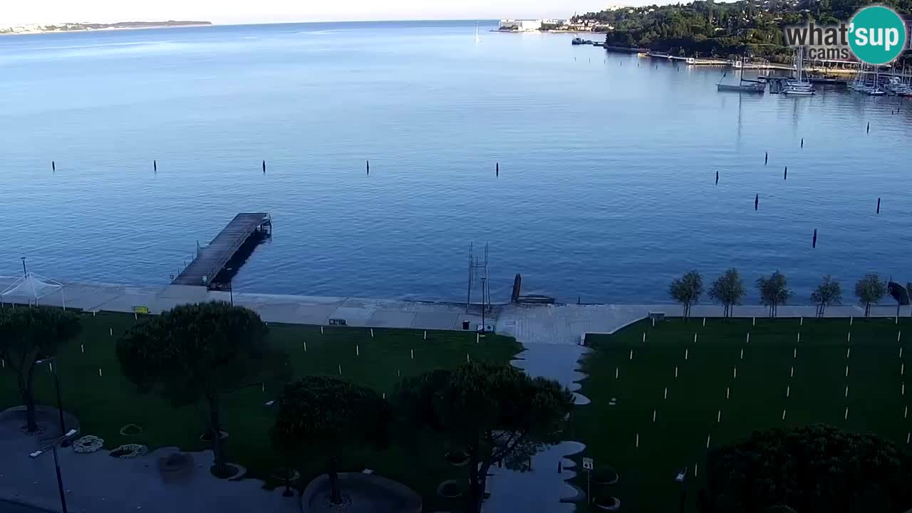 Spletna kamera Portorož plaža – Pogled z restavracije Bungalow