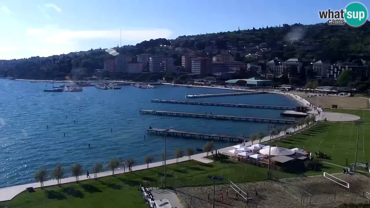 Webcam Portorož Panoramic view from Casino Portoroz