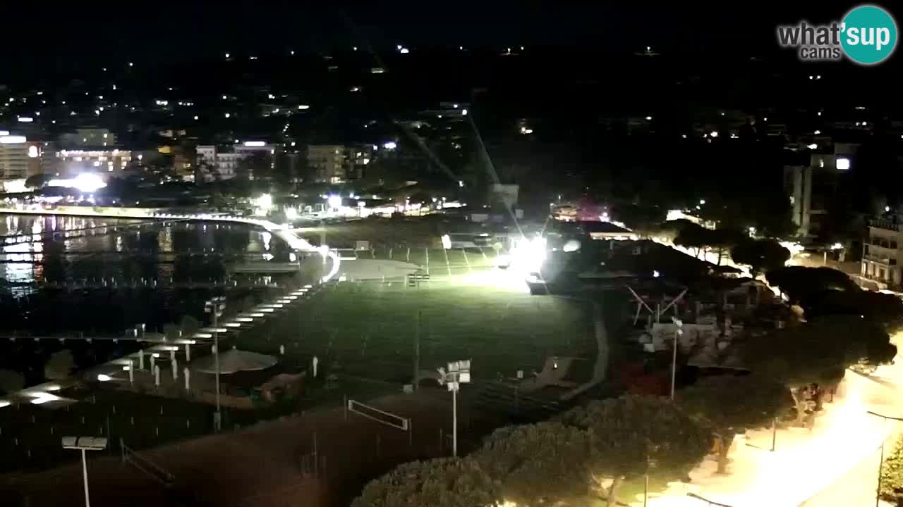 Webcam spiaggia Portorose – Vista dal ristorante Bungalow