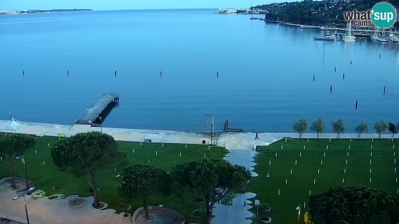 Webcam Portorož Panoramic view from Casino Portoroz