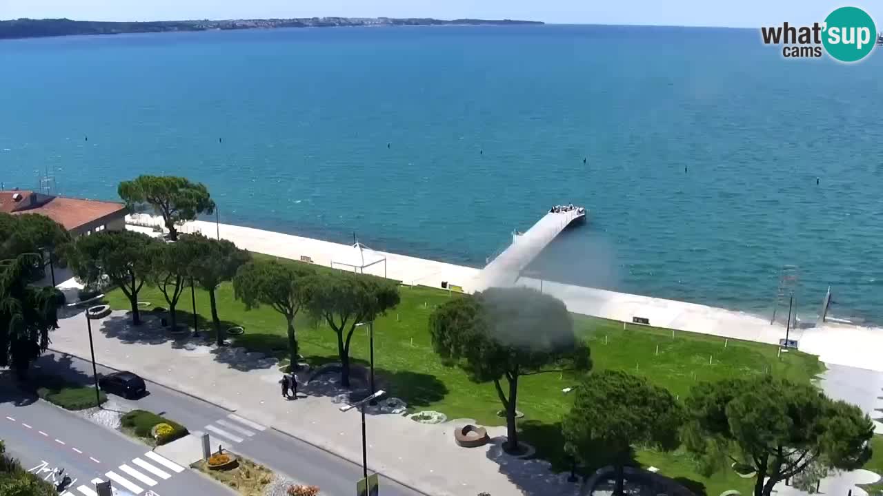 Webcam spiaggia Portorose – Vista dal ristorante Bungalow