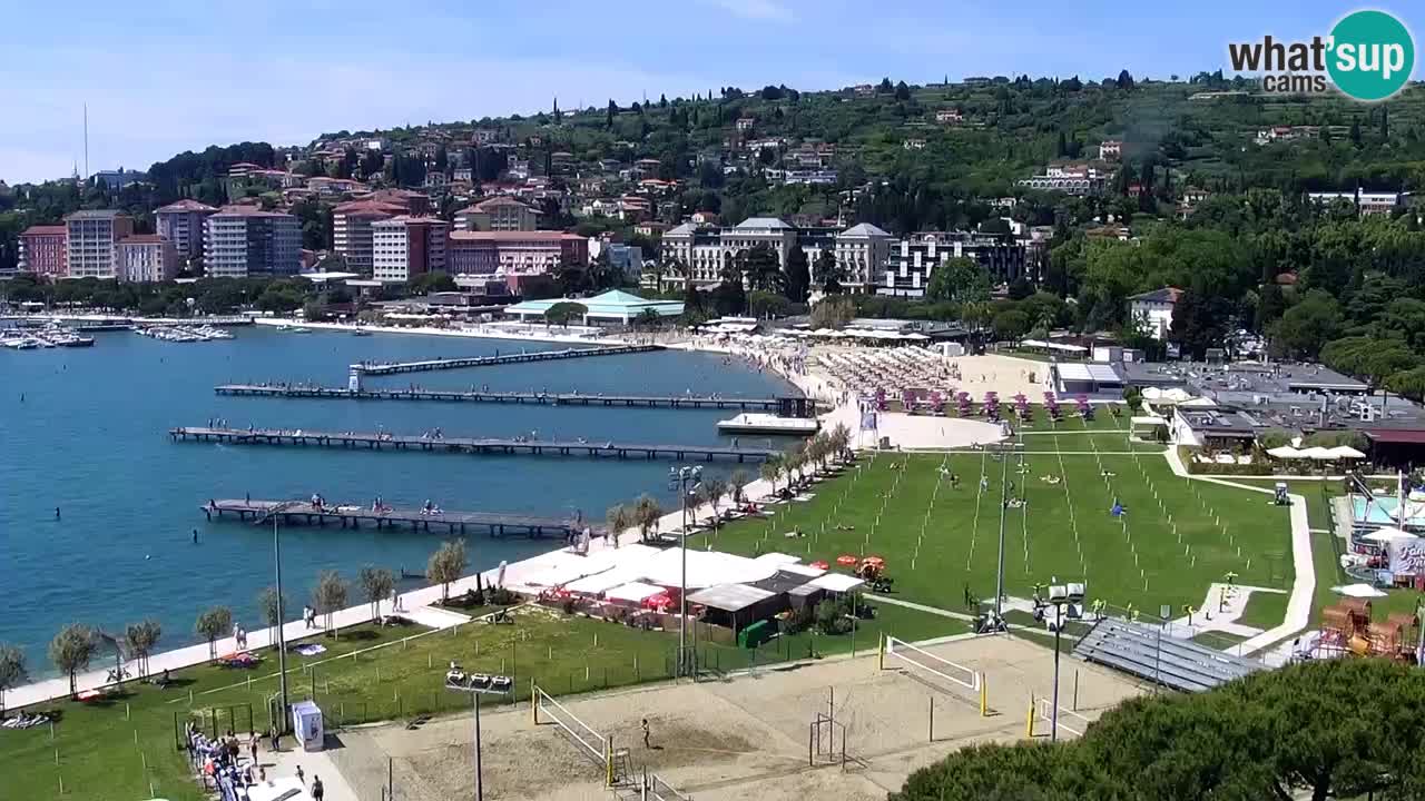 Web kamera Portorož plaža