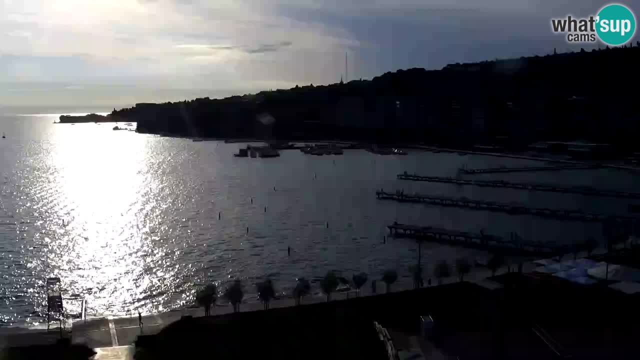Webcam Portorož Panoramic view from Casino Portoroz