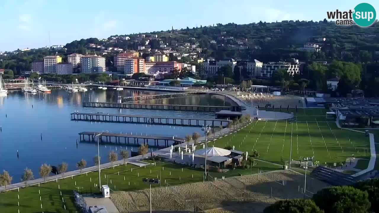 Webcam Portorož Panoramic view from Casino Portoroz