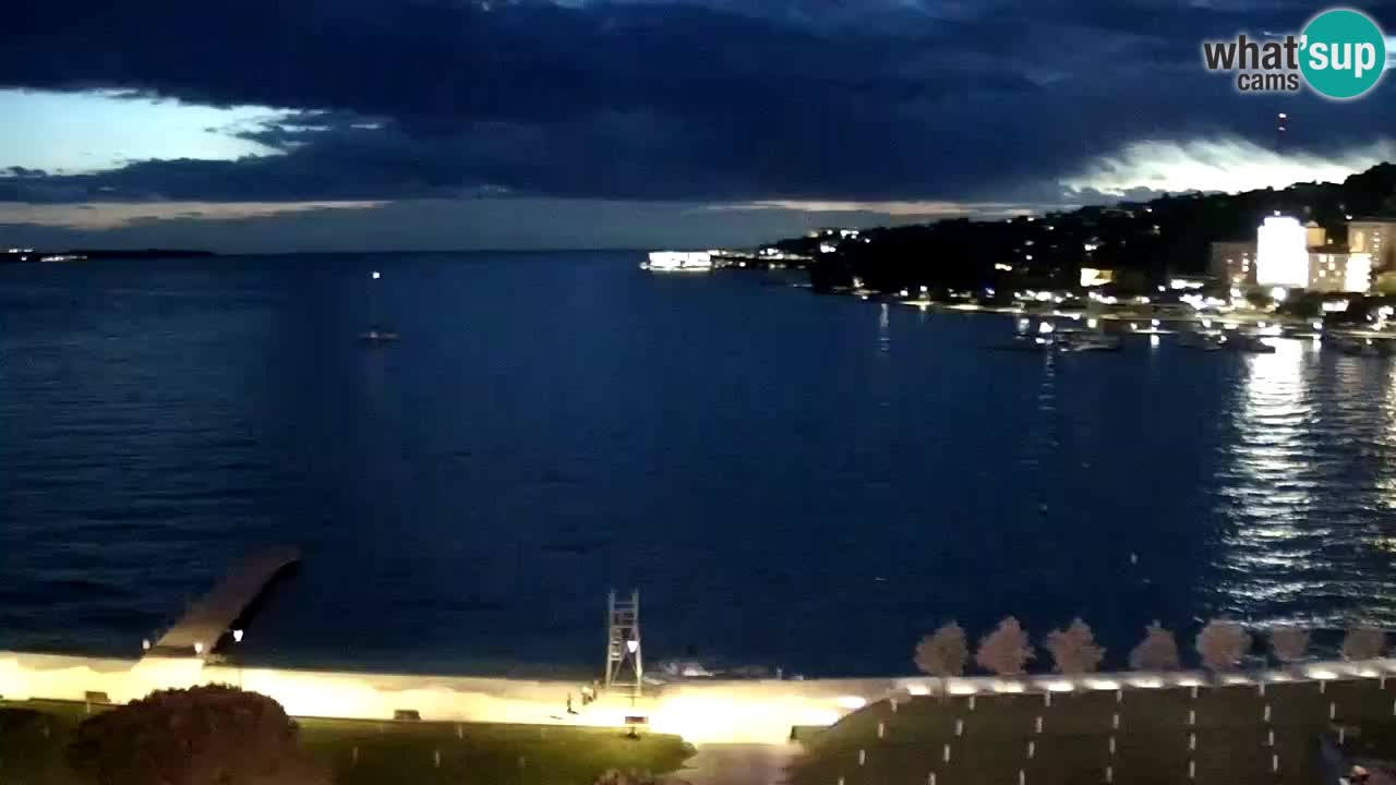 Spletna kamera Portorož plaža – Pogled z restavracije Bungalow