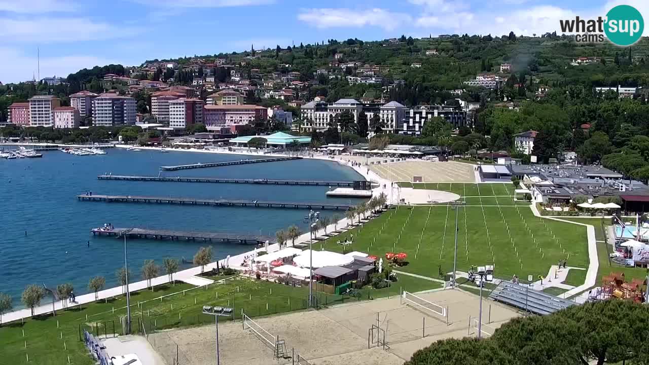 Web kamera Portorož plaža