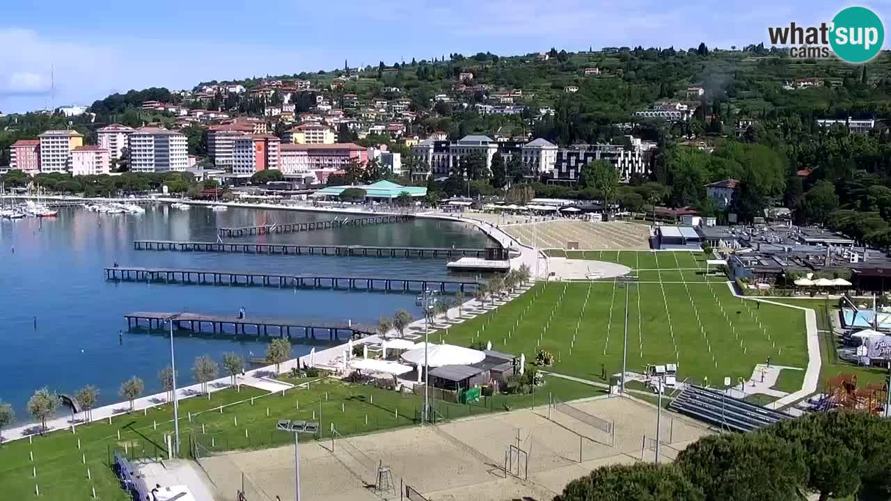 Webcam Portorož Panoramic view from Casino Portoroz
